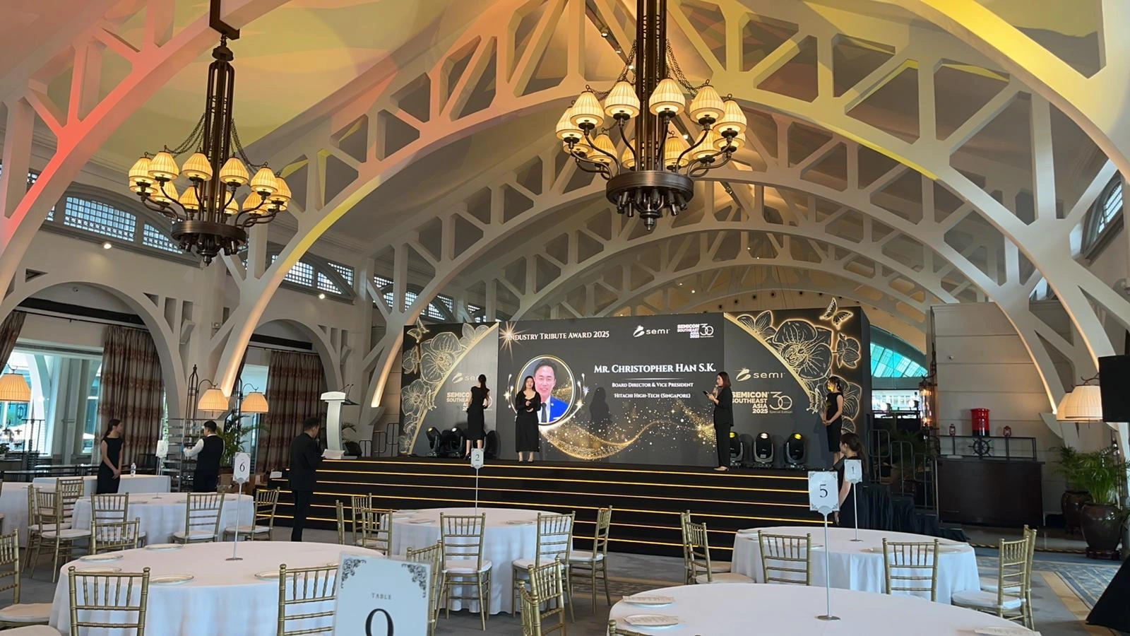 SEMICON Industry Tribute Awards Gala Stage Setup